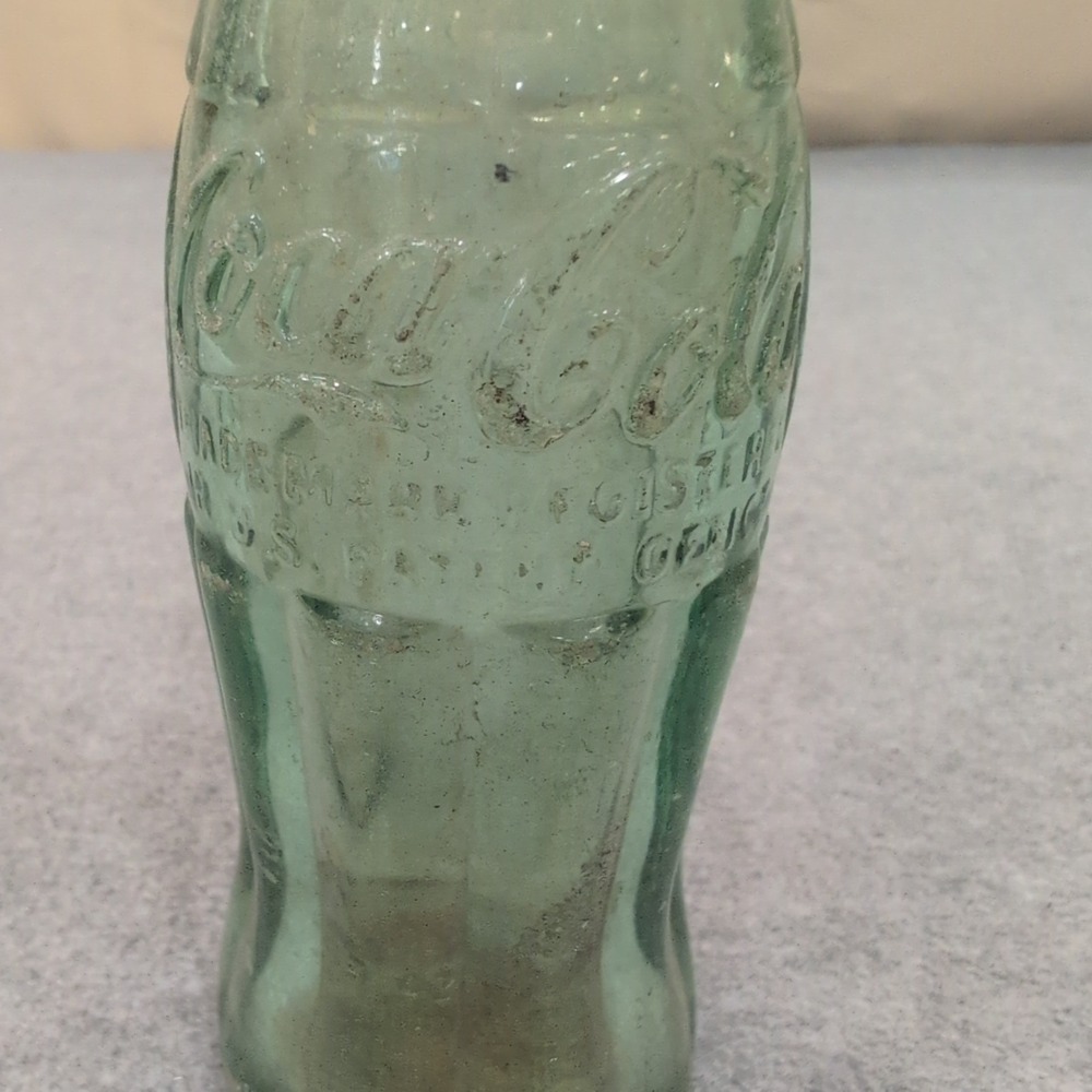 Vintage Coca-Cola Bottle Pulaski TN 1923 Patent Georgia Green Glass 1942 Coke - Picture 2 of 5